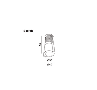 Recessed downlight model SK-01-DL3437