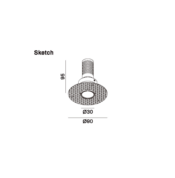 Recessed downlight model SK-01-DL3356