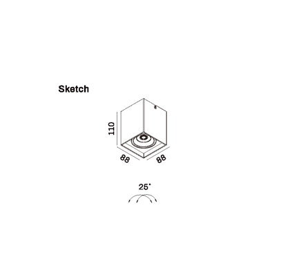 Surface mounted light model SK-02-SD3024