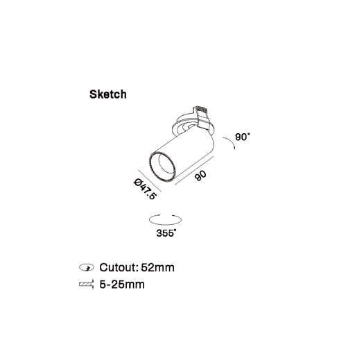 Spot light model SK-03-DL3181