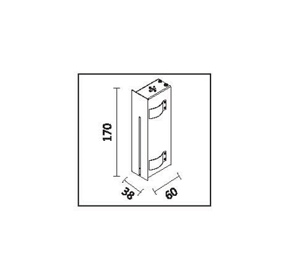 Recessed Wall Light model SK-07-SQ001