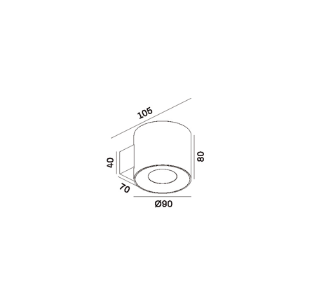 Recessed downlight model SK-08-WL3175