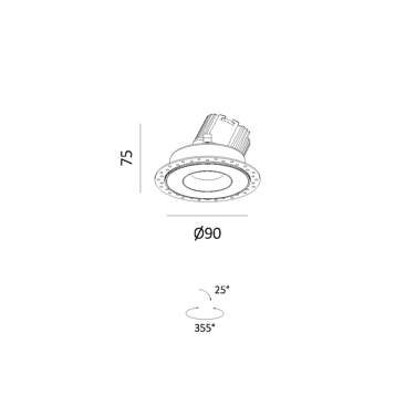 Outdoor Recessed downlight SK-11-DL3059