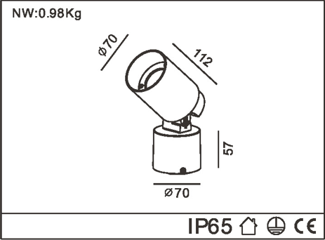 Outdoor Spot Light l Spike Light SK-13-BS3021