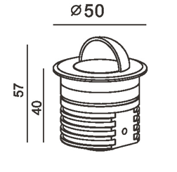 Outdoor Recessed Wall light SK-15-DL3091
