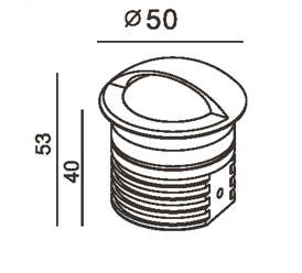 Outdoor Recessed Wall light SK-15-DL3091